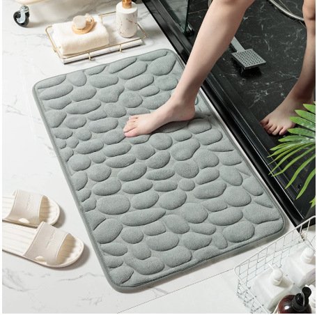 Skanto | Belagt BadeMatte med Steintekstur