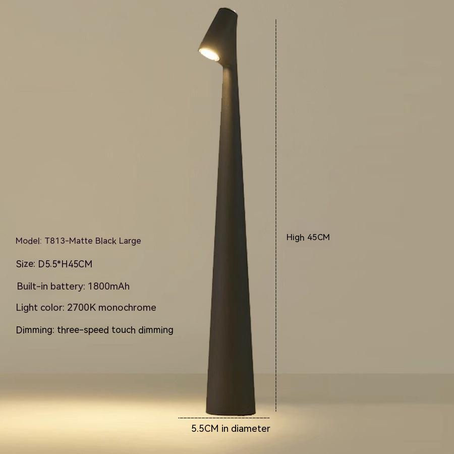 Skanto | Bordlampe Moderne Rød Metall LED Lys