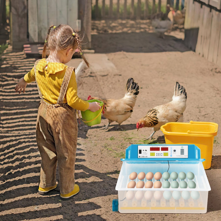 Brutautomat Helautomatiske Inkubator for Kyllinger 64 Egg | Skanto