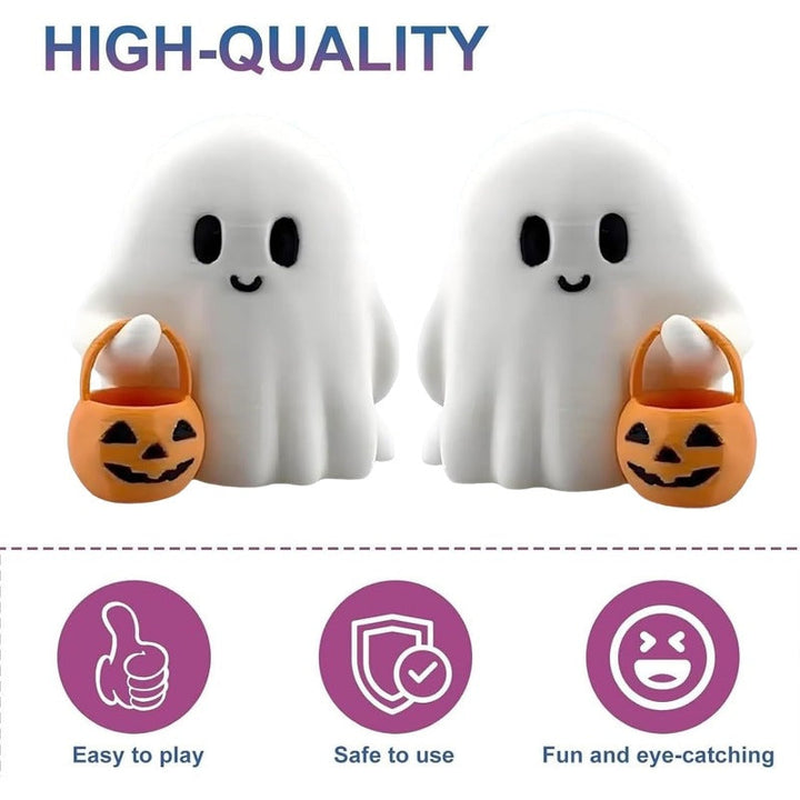 Skanto | Mini Halloween Gresskar Lys – Squishy LED Gresskarvenn