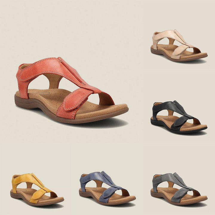 Skanto | Rinah Skinnsandaler | Ortopedisk Støtte og Komfort | Flerfarget