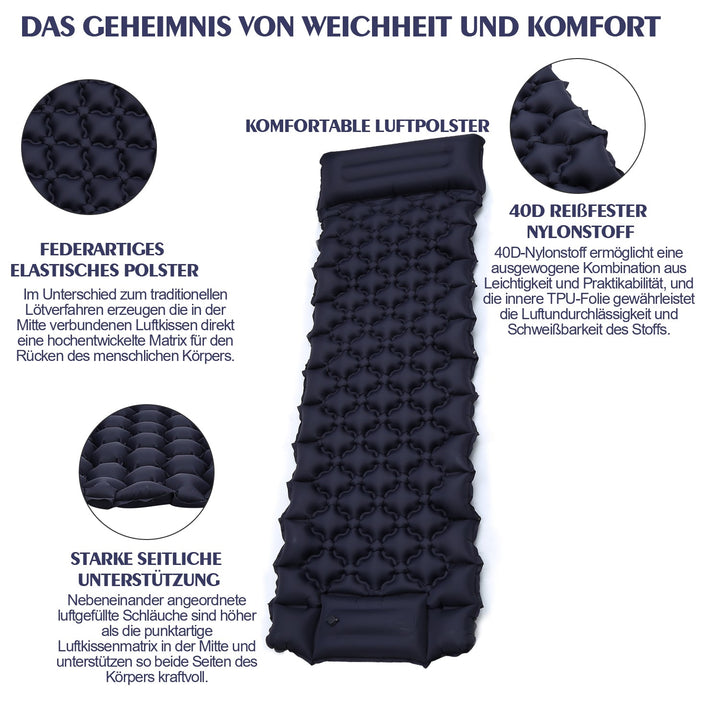Sovematte camping matte fotpumpe | Skanto