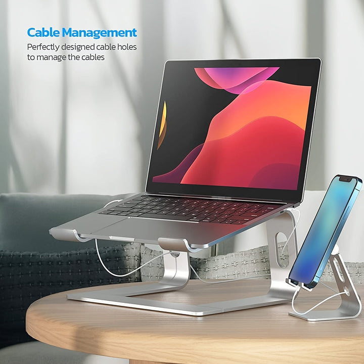 Aluminium Laptop Stativ – Ergonomisk og Ventilert | Skanto