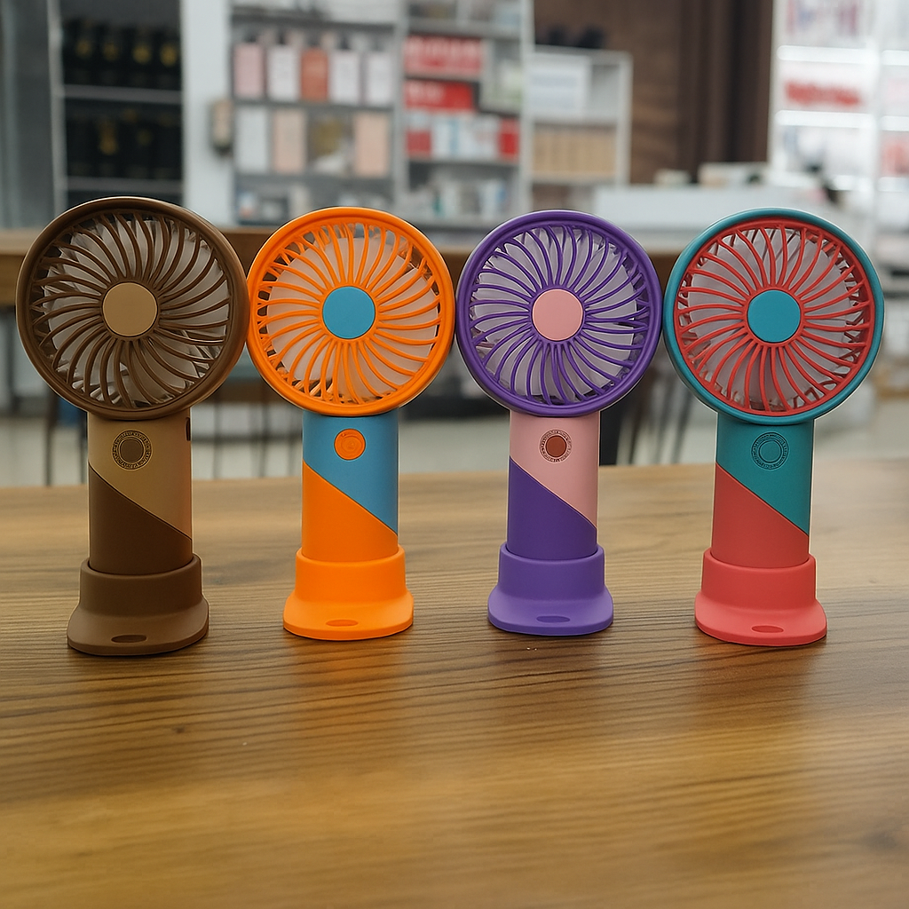 ColorTwist™ Mini Vifte – 3-hastigheter Oppladbar Håndholdt Vifte | Skanto