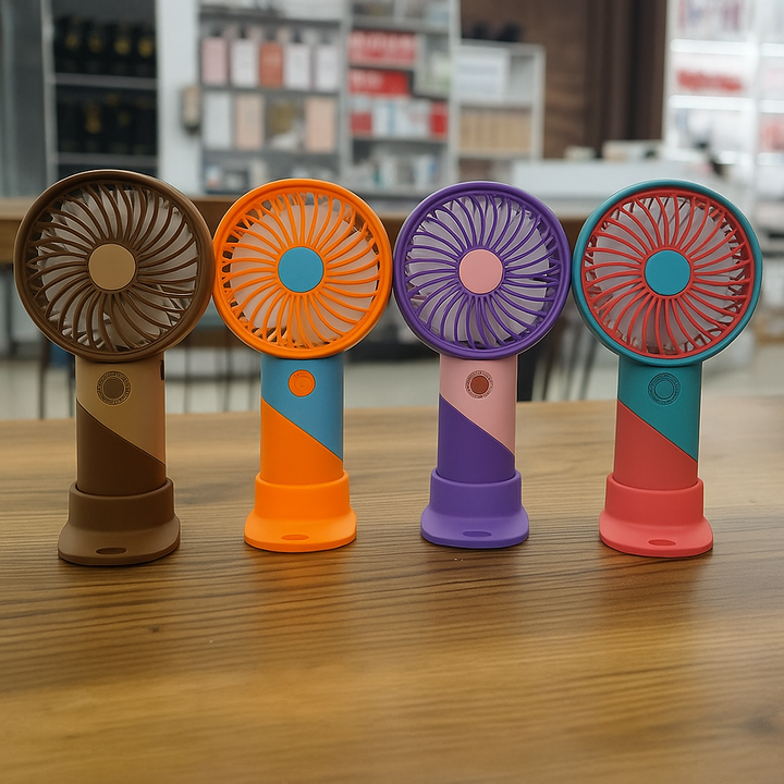 ColorTwist™ Mini Vifte – 3-hastigheter Oppladbar Håndholdt Vifte | Skanto