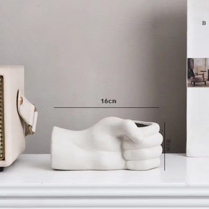 Kunstnerisk Håndbevegelse Keramikk BordSkantoomst Vase | Skanto