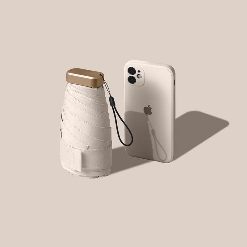 Norvo | Minibar bærbar UV-beskyttelsesparaply, for reise og pendling