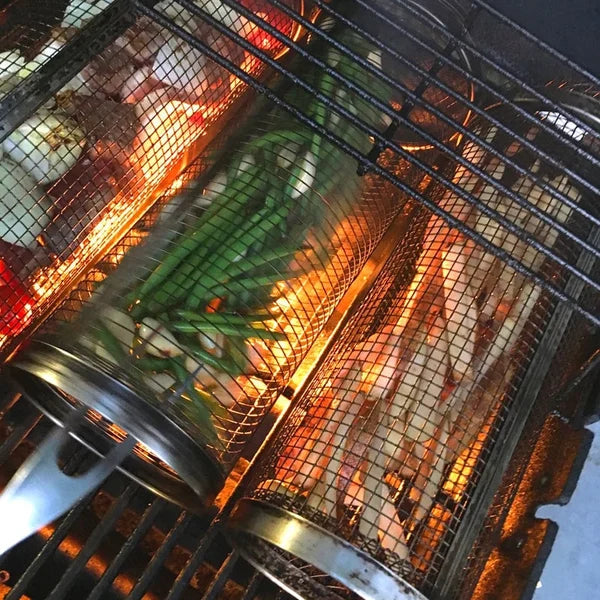 Norvo | Grill Spin - Rullbar Grillkurv (1+1 Gratis)
