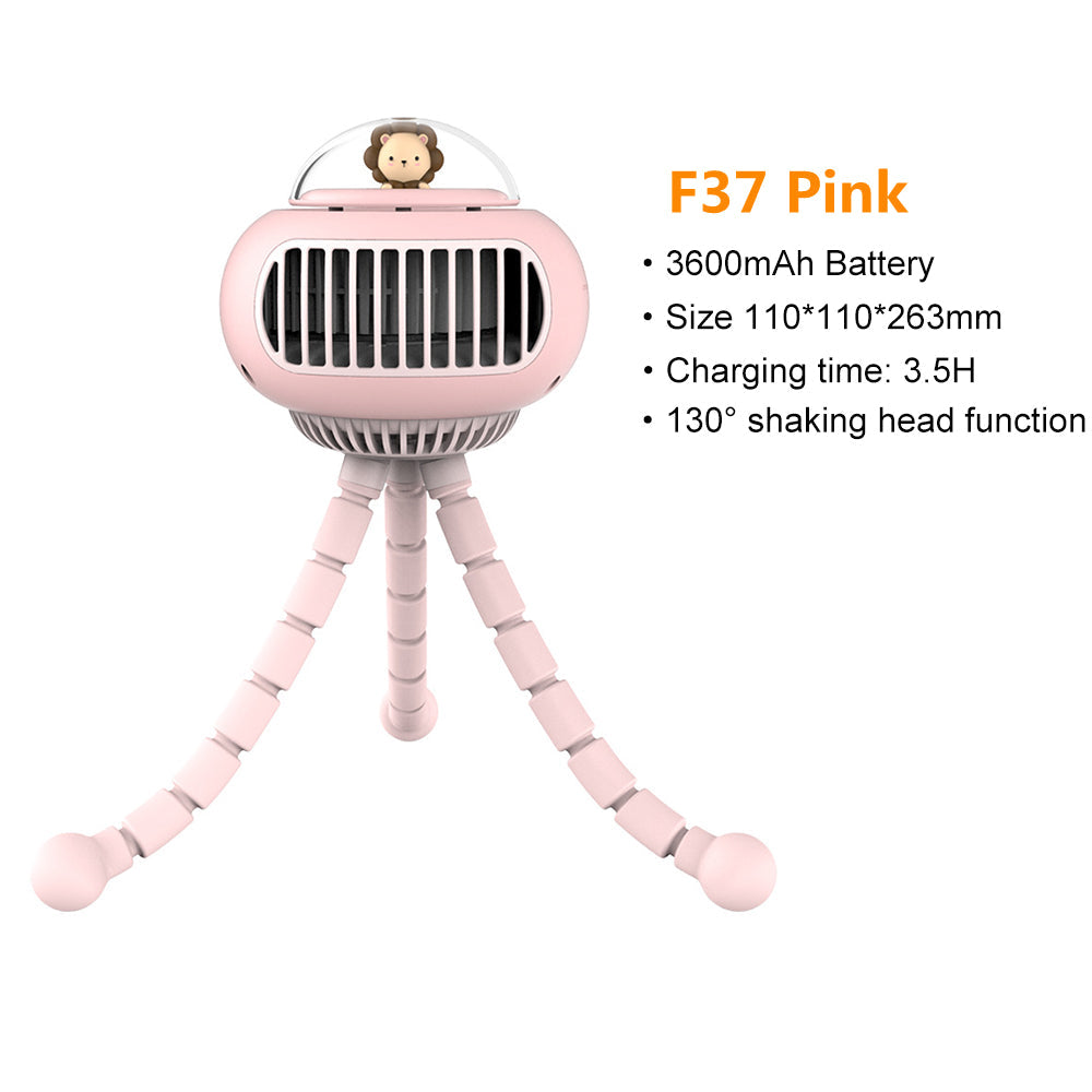 Lovelyst Cartoon Portable Safe Stroller Fan | Skanto