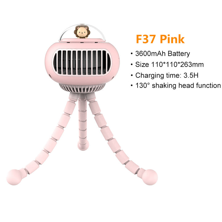 Lovelyst Cartoon Portable Safe Stroller Fan | Skanto