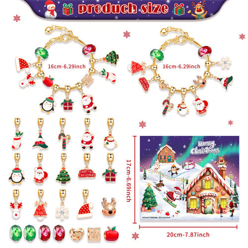 Skanto | Jule Advent Skalendar Charm Armbånd