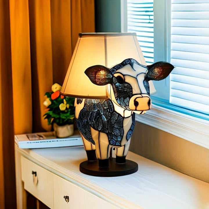 Skanto | Kreativ Ku Bordlampe - Lys Opp Dine Netter - Unik Design - Beroligende Atmosfære