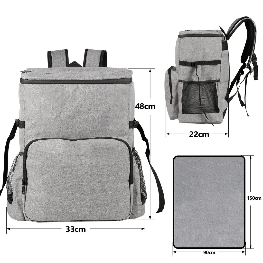 Kühl ryggsekk Thermo ryggsekk 35L med piknikmatte | Skanto