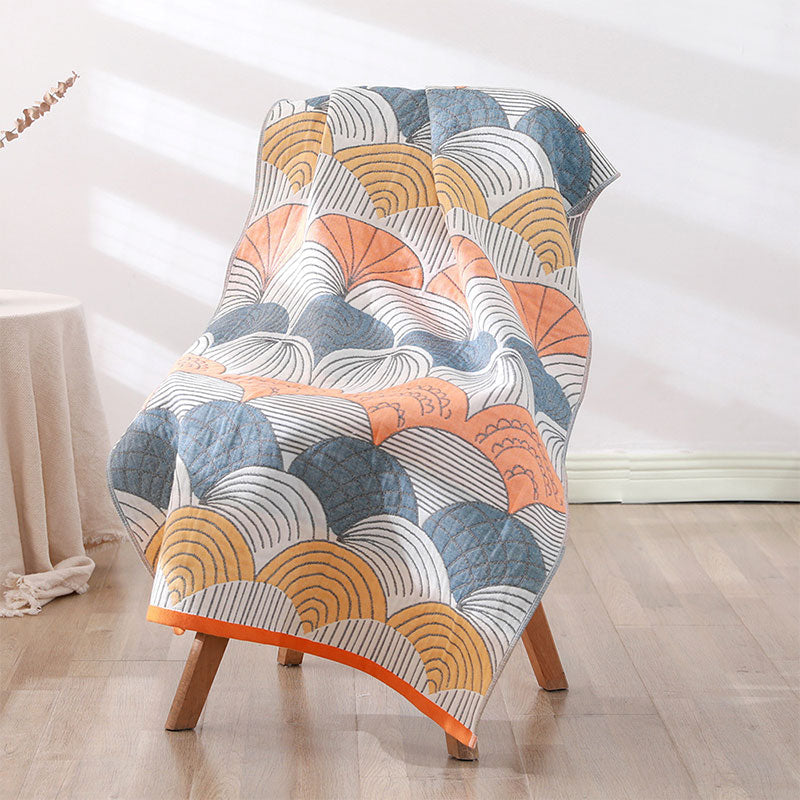 Skallprint Jacquard Bomull Håndkle 70x140cm | Skanto