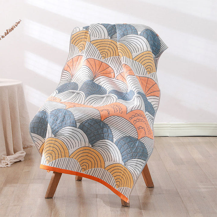 Skallprint Jacquard Bomull Håndkle 70x140cm | Skanto
