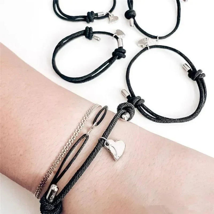 Skanto | 4pk Magnetiske Hjerte Tau Armbånd