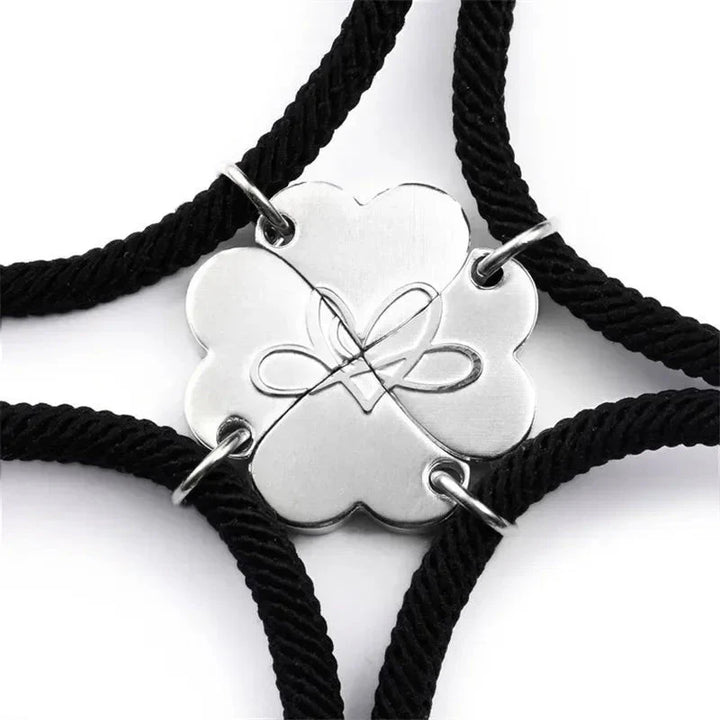 Skanto | 4pk Magnetiske Hjerte Tau Armbånd