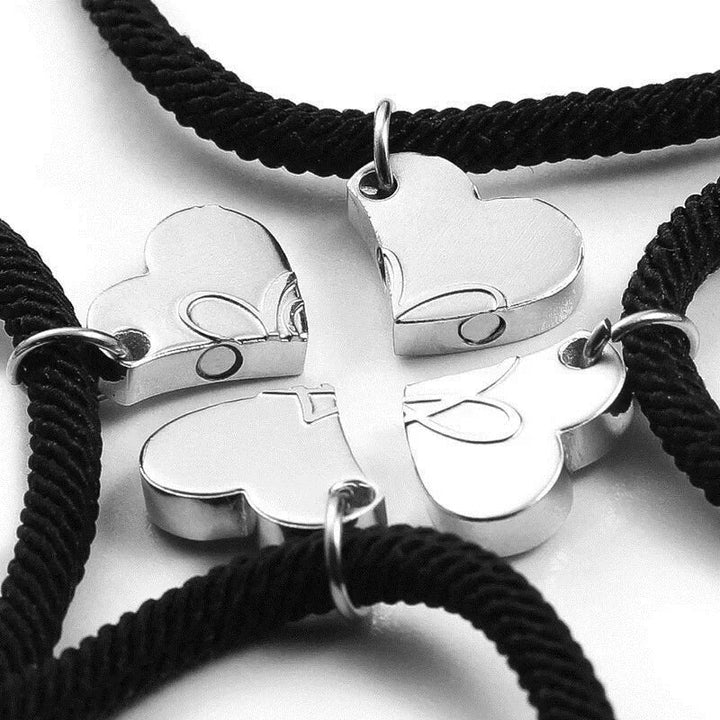 Skanto | 4pk Magnetiske Hjerte Tau Armbånd