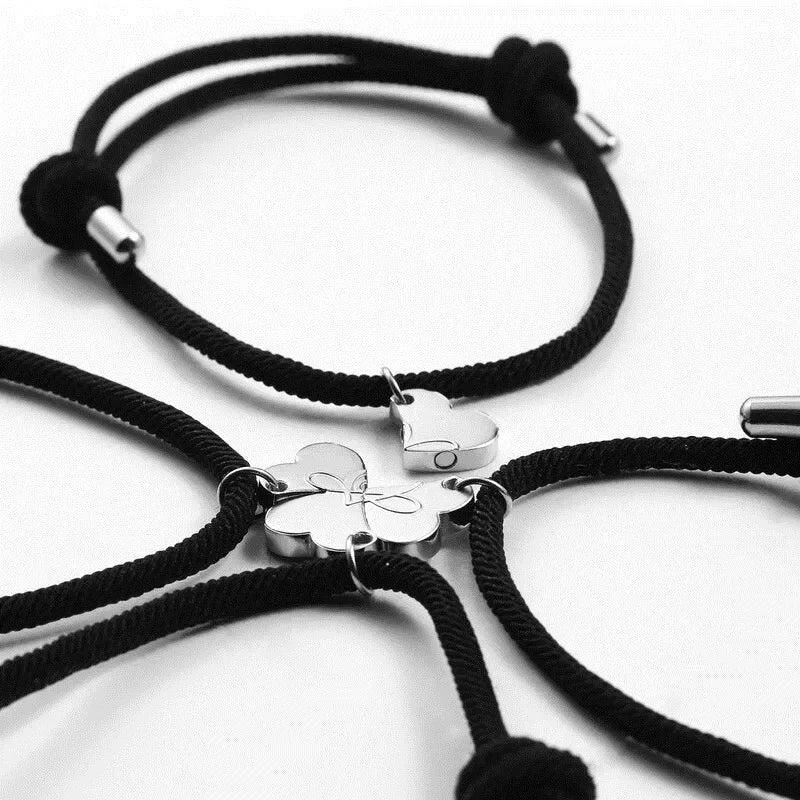 Skanto | 4pk Magnetiske Hjerte Tau Armbånd