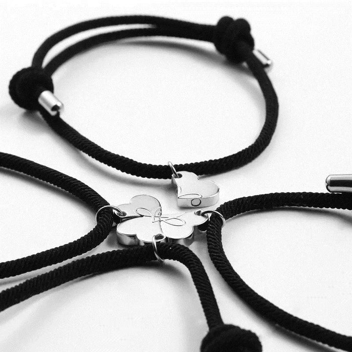 Skanto | 4pk Magnetiske Hjerte Tau Armbånd