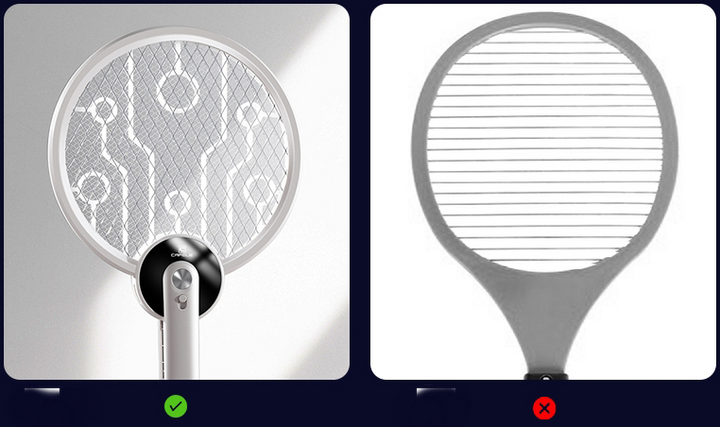 Skanto | Bærbar sammenleggbart 2-i-1 elektrisk myggsveiper med ultrafiolett myggfellelampe, oppladbart design og tett nett, for innendørs, utendørs og kontor