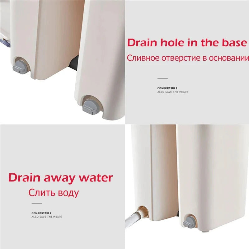 Spin Mop Bucket Med Gjenbrukbare Moppputer Skanto