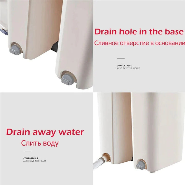 Spin Mop Bucket Med Gjenbrukbare Moppputer Skanto