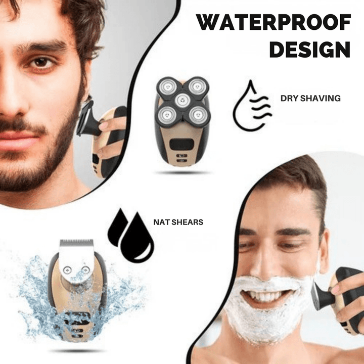 Skanto | GLIDESONIC – 5-i-1 Grooming Razor for Smooth, Irritation-Free Shaving