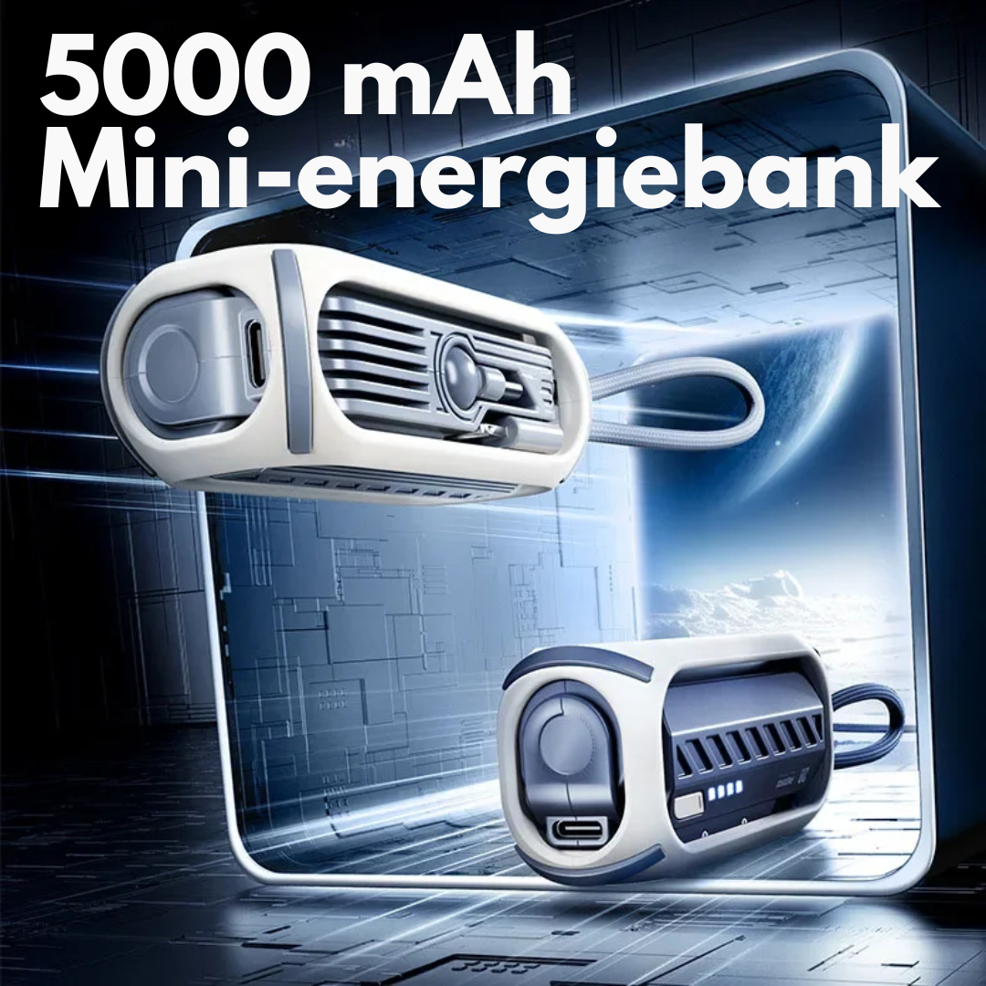 CompactCharge – Stilig bærbar power bank for reise Skanto