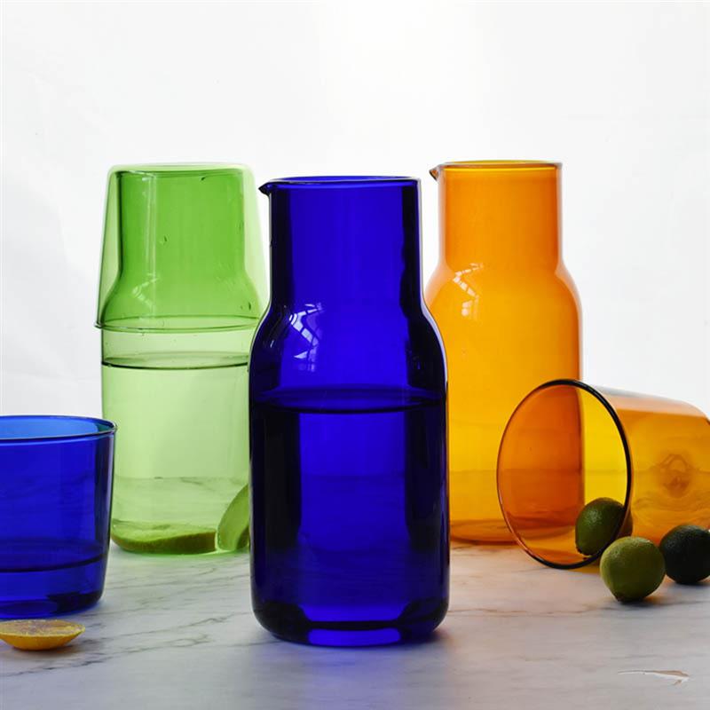 Glass Karaffel & Tumbler Sett – 500ml Borosilikat Vannsett | Skanto