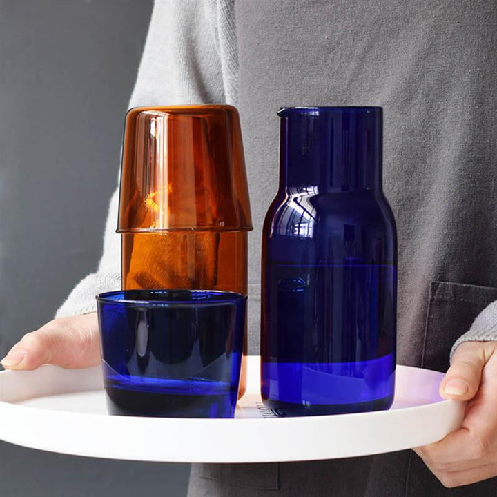 Glass Karaffel & Tumbler Sett – 500ml Borosilikat Vannsett | Skanto