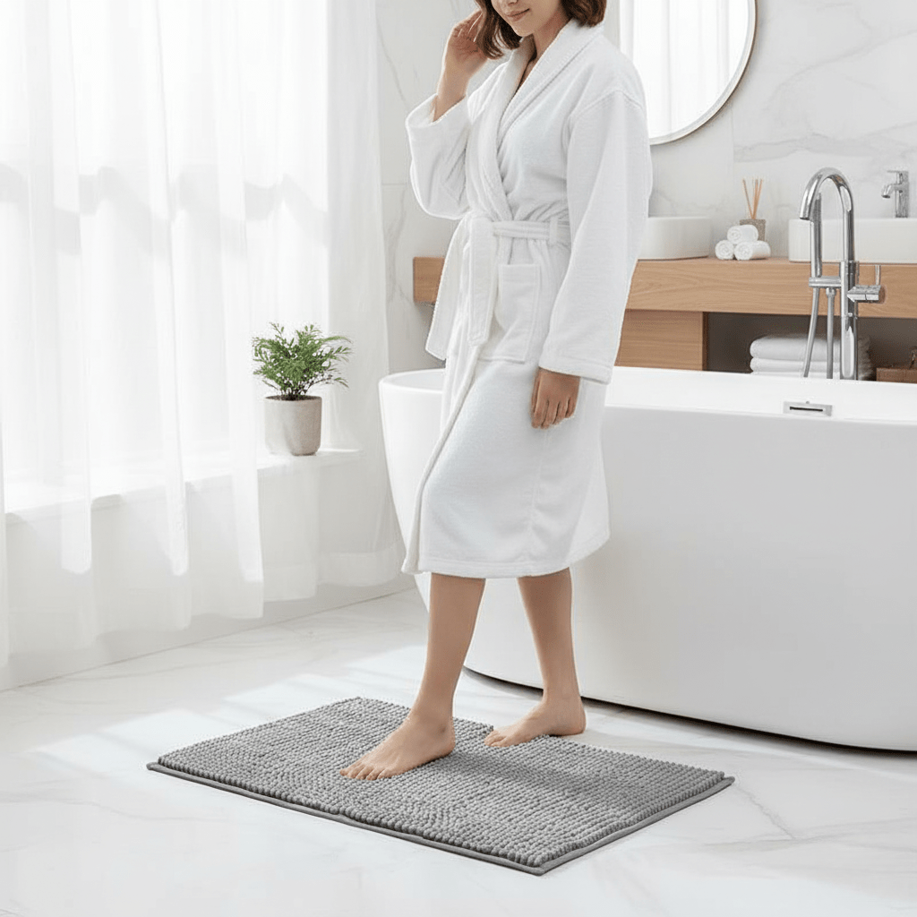 Skanto | Chenille bade matte med sklisikker bakside