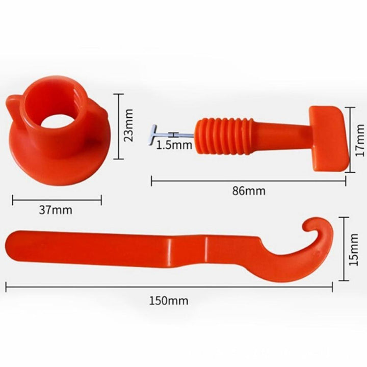 Skanto | No.1 Gjenbrukbart Flisnivelleringssystem Justeringsskiller 50Pcs
