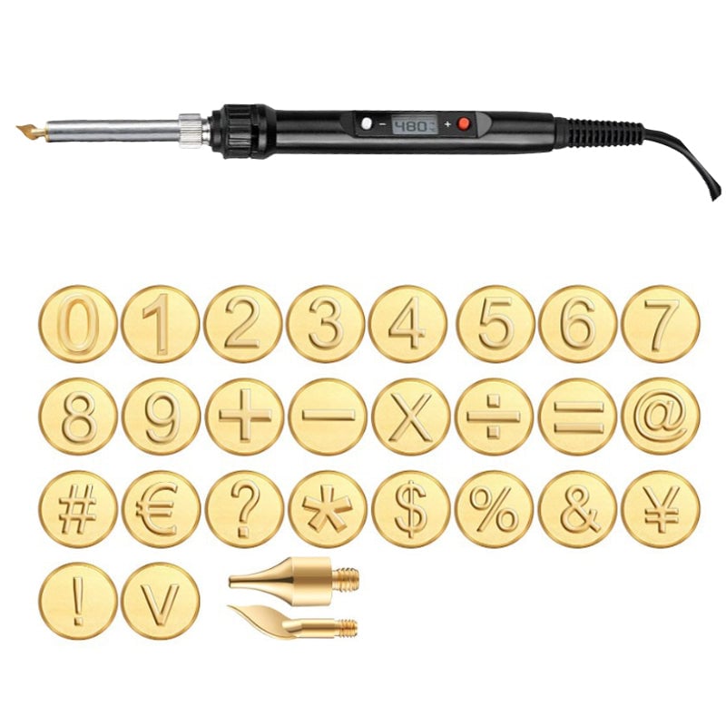 Skanto | 26 Buchstaver Kobberform —DIY Trebrenning/Laging Set