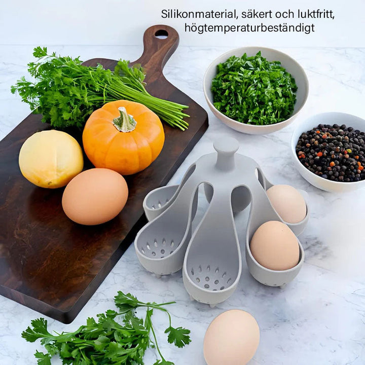 EasyPoach Silikon Egg Master — Nyt perfekt kokte egg uten stress som alle elsker | Skanto