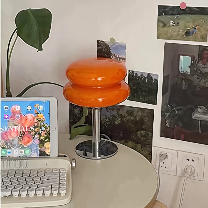 Skanto | Bordlampe Retro Glasskjerm