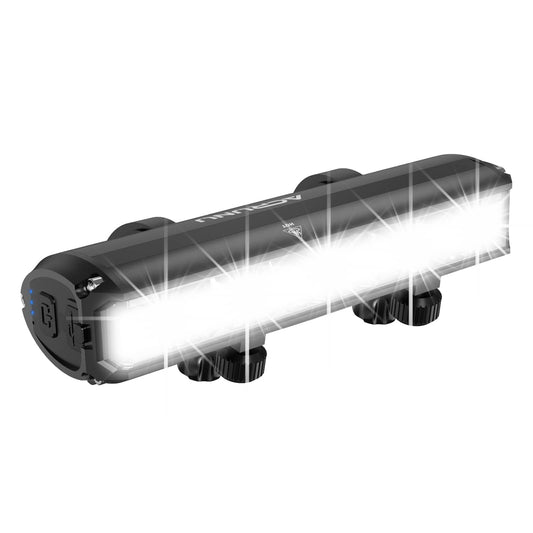 Norvo | 2600 Lumen Sykkellys, Usb Oppladbare Sykkellys, Super Lys Sterke 5 Led Sykkellys For Nattkjøring, Vanntett Sykkel Hodelykt Med Power Bank Funksjon, 4 Lysinnstillinger