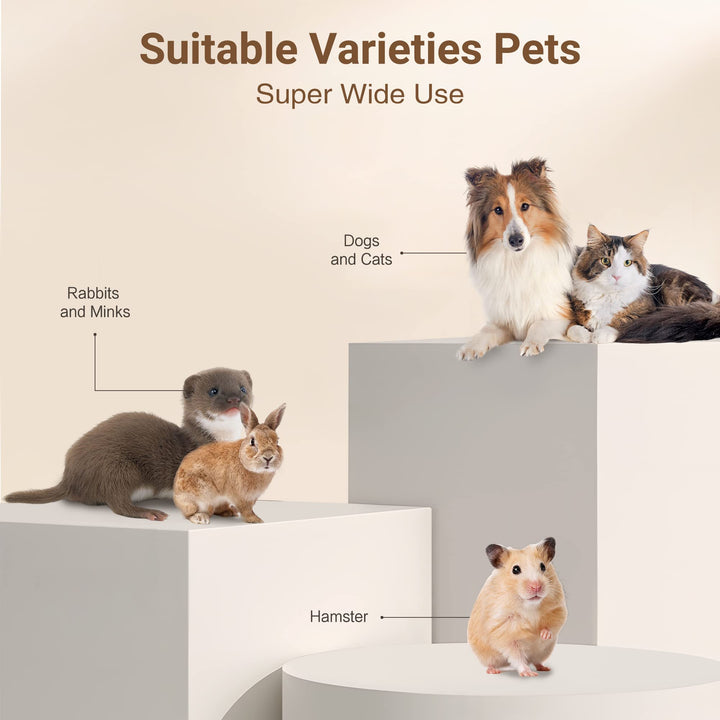 Skanto | Ultimate Pet Grooming Kit - 4-i-1 Elektriske Klippere med 4 Utbyttbare Blader