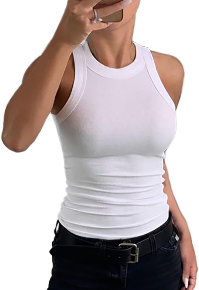 Skanto | Dame Ribbe-Ryggefri Tanktop