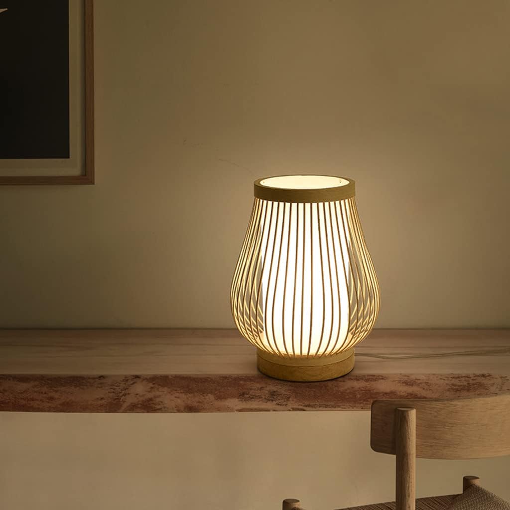 Skanto | Zen-Inspirert Bambus Bordlampe for Soverom og Stue