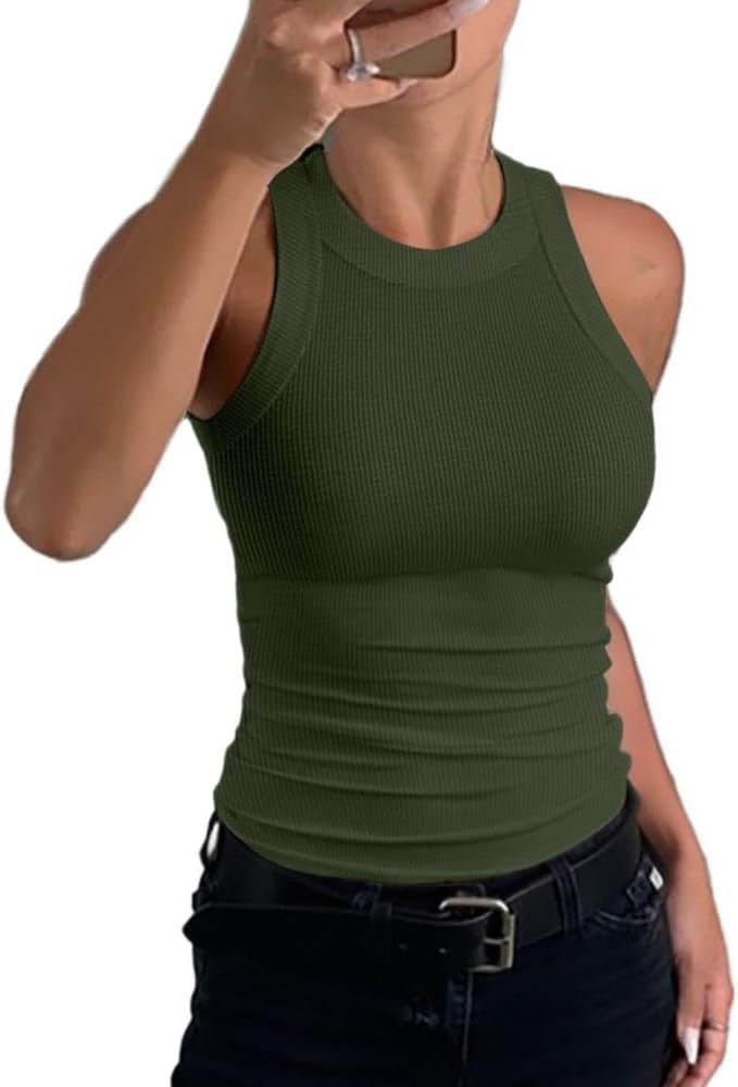 Skanto | Kvinne Ribbet Racerback Tank