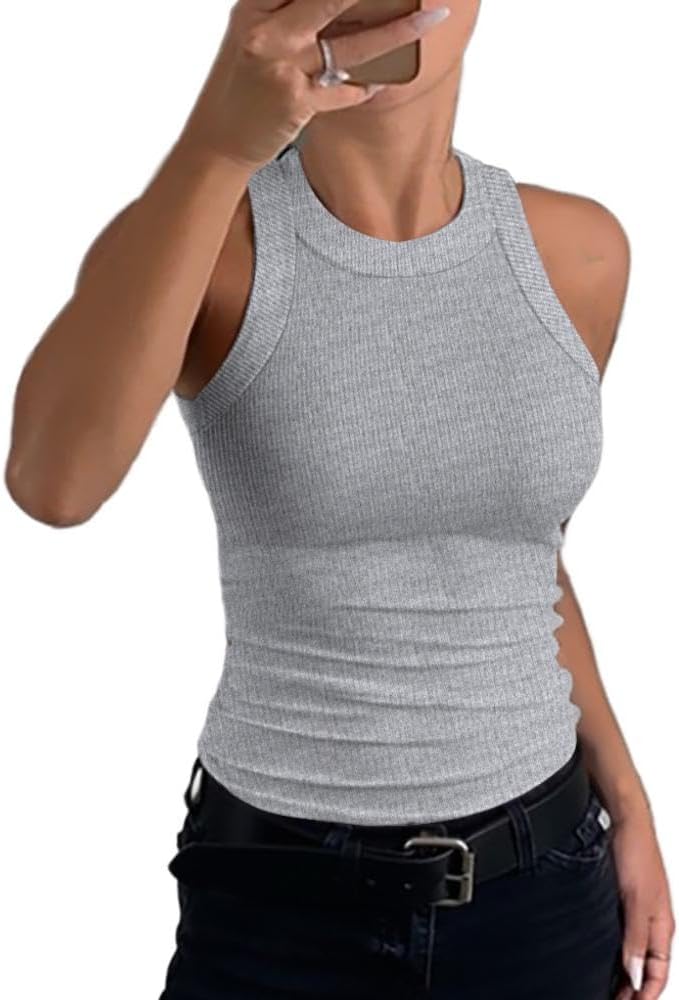 Skanto | Kvinne Ribbet Racerback Tank