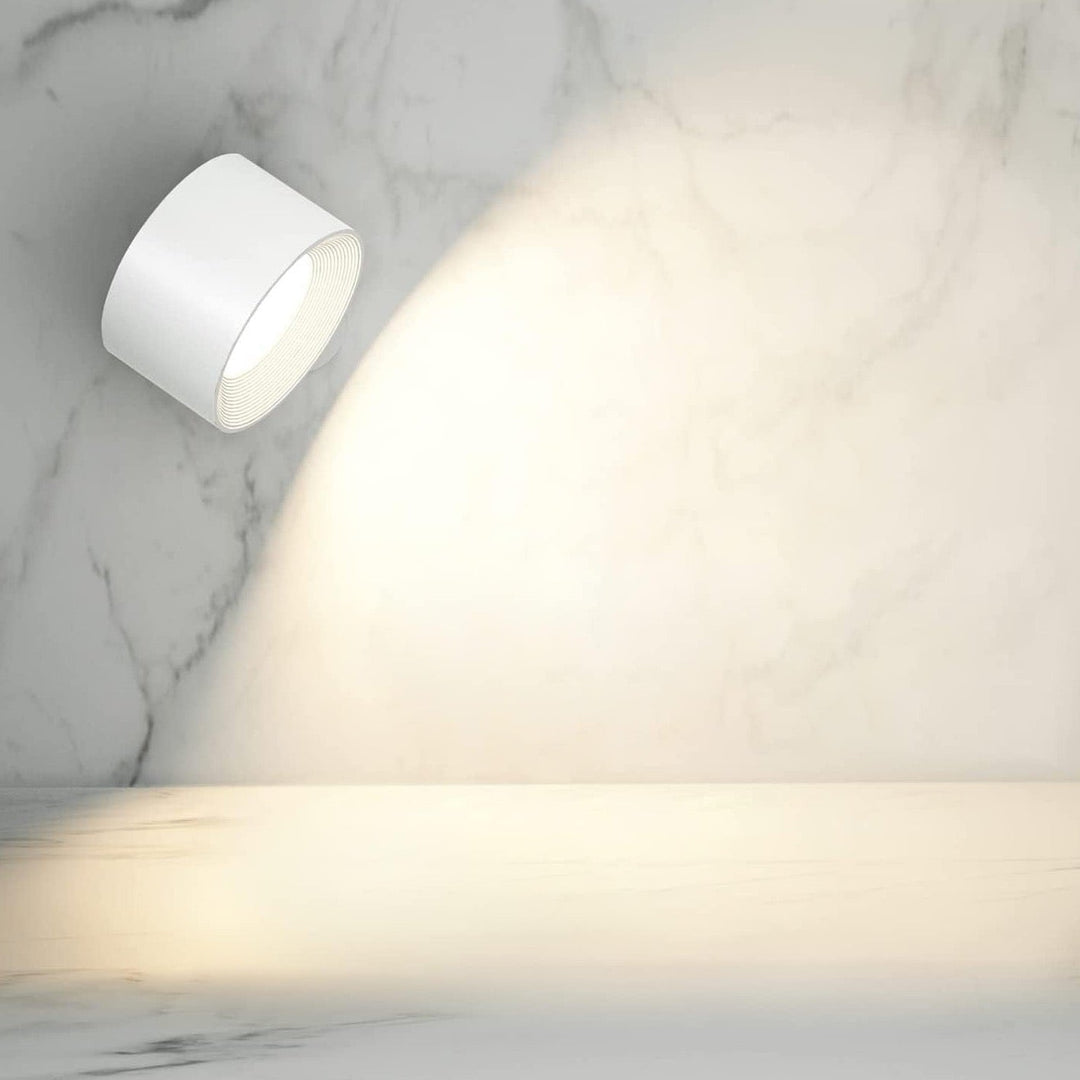 Skanto | Spotlight Trådlampe - 360° Rotasjon, Dimmbar, Oppladbar Vegglampe