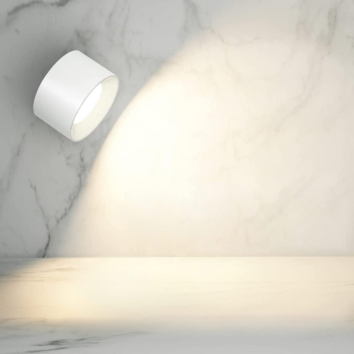Skanto | Spotlight Trådlampe - 360° Rotasjon, Dimmbar, Oppladbar Vegglampe