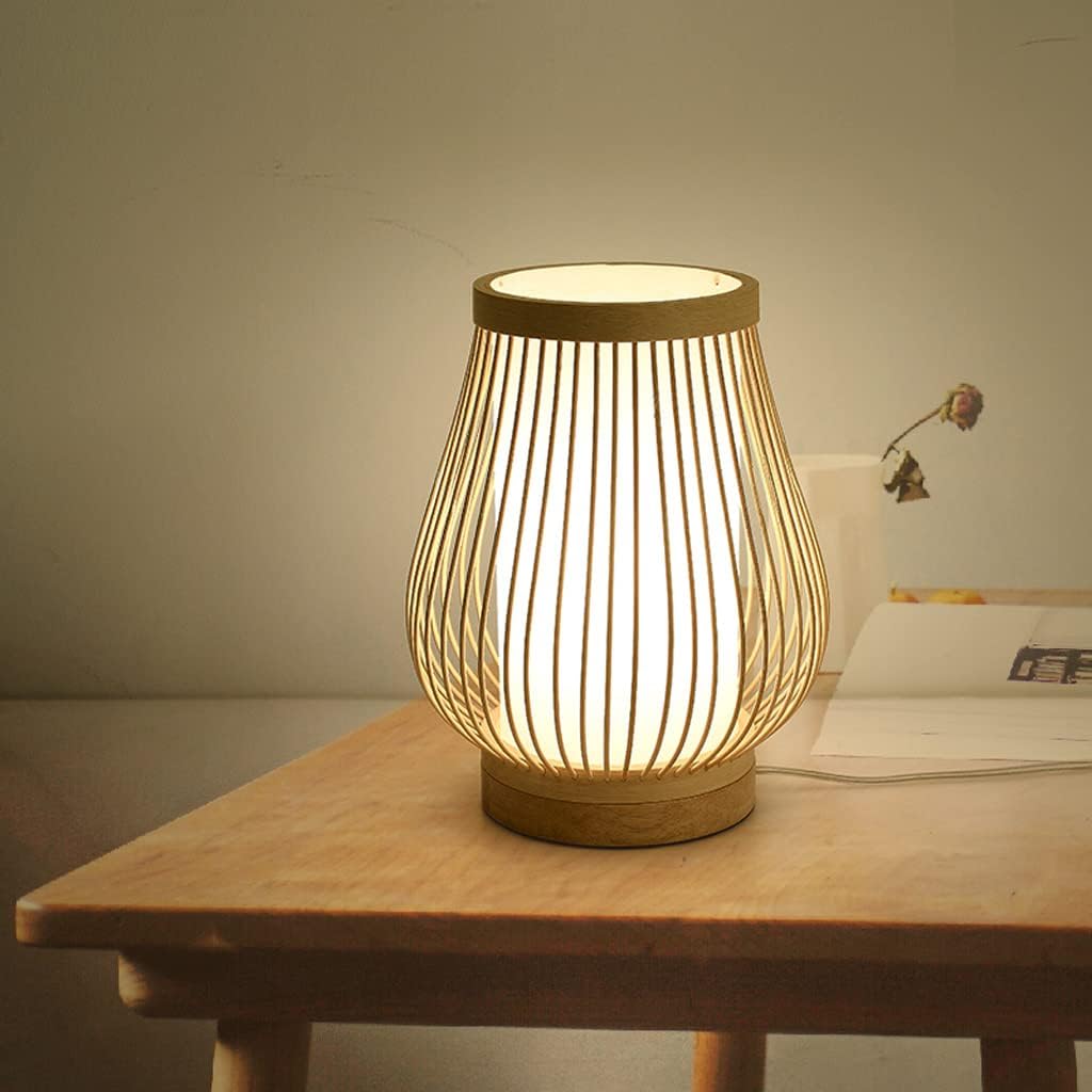 Skanto | Zen-Inspirert Bambus Bordlampe for Soverom og Stue