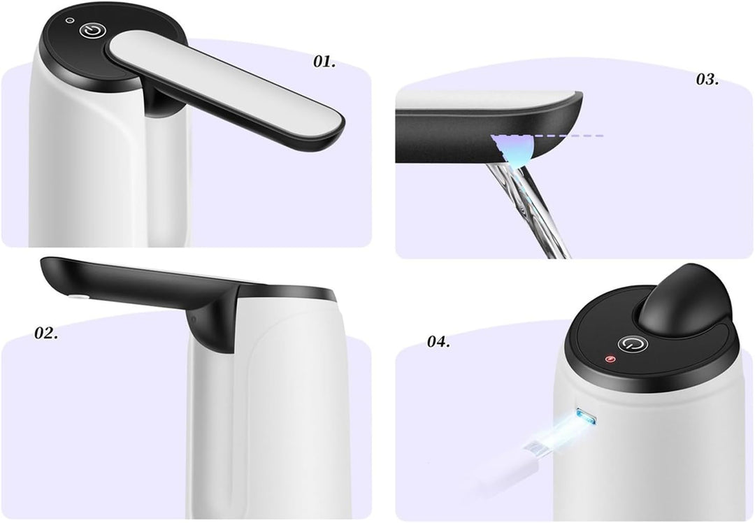Frendorf | Bærbar USB Oppladbar Vanndispenser – Hydravo (1+1 GRATIS)