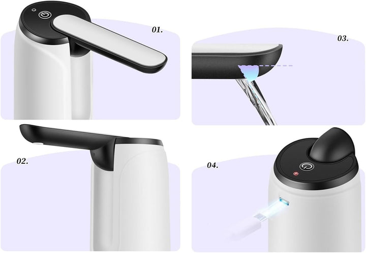 Frendorf | Bærbar USB Oppladbar Vanndispenser – Hydravo (1+1 GRATIS)