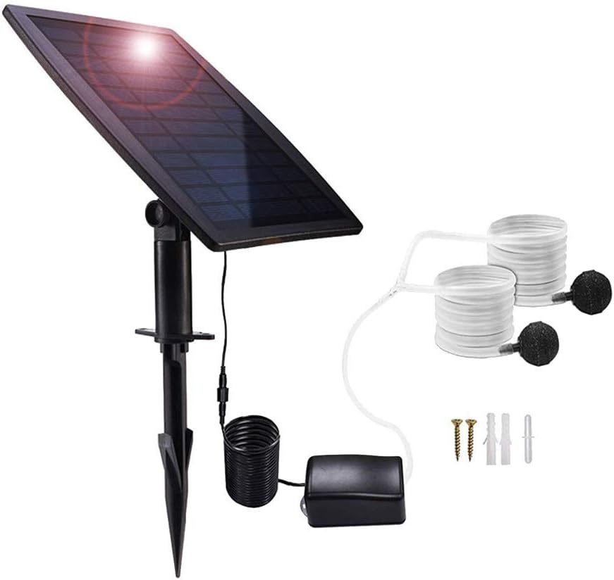Skanto | Solcelledrevet Luftpumpe Sett 2.5W med Slanger og Steiner