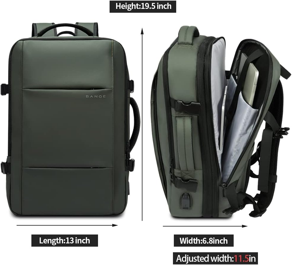 Utvidbar 26–45L Vanntett Reise Ryggsekk med Laptoplomme & Duffelbærer | Skanto