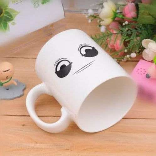 Wake-Up Eyes Magic Varmefølsom Fargeforandre Keramisk KaffeKopp | Skanto